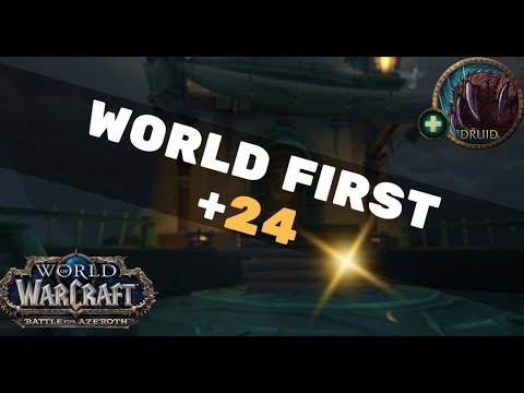 WORLD FIRST +24 Key BFA - Resto druid PoV (Zmug)