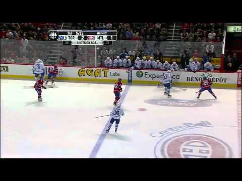 Maple Leafs @ Canadiens - Campoli Hit on Grabovski - 03.03.2012 - HD