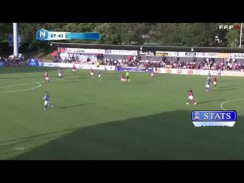 MALIK ABDELMOULA NATIONAL 1 GAME Vs Avranches