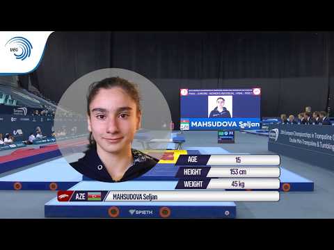 Seljan MAHSUDOVA (AZE) - 2018 Double Mini Trampoline Europeans, junior final