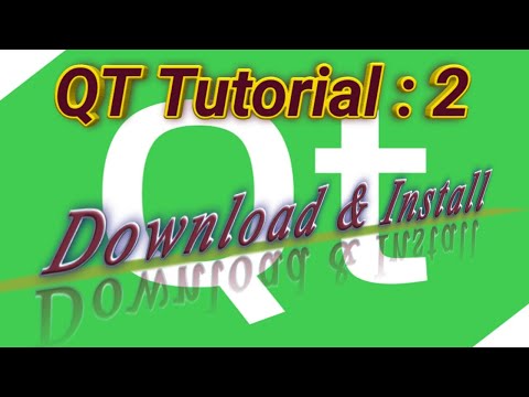 Qt tutorial - Download and Installation in English