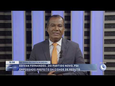 Nota: Edivan Fernandes é empossado prefeito da cidade de Reduto.