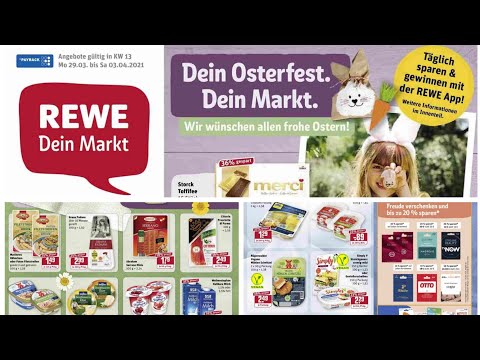🛒 Rewe Katalog Prospekt 29. März bis 3 April 2021 - Neuigkeiten, Angebote