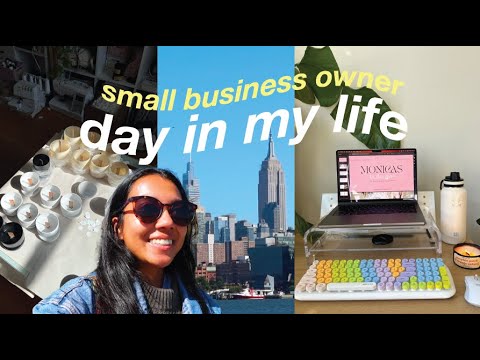 small business owner day in my life vlog // feeling sick, new shipping products, trying wholesale