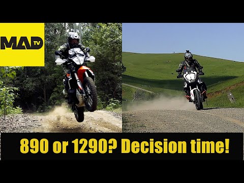 Test comparison 2021 KTM1290 Super Adventure & KTM 890 Adventure R