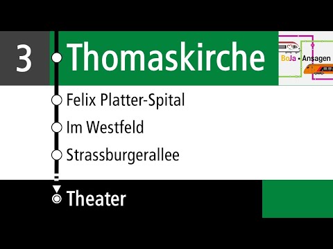 BVB Ansagen | TE 3 Thomaskirche - Theater - Thomaskirche | BoJa Ansagen
