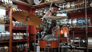 Video thumbnail for Tama Cocktail Jam in Bright Orange Sparkle by Wood & Weather Drum Shop
