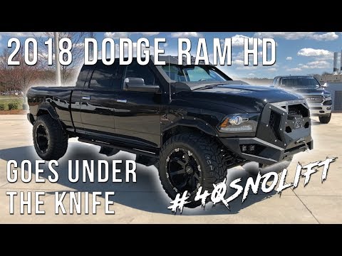 2018 Dodge Ram HD Longhorn Goes Under The Knife: 40's With No Lift!