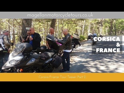 Magellan Motorcycle Tours. Corsica, France: tour trailer part 2