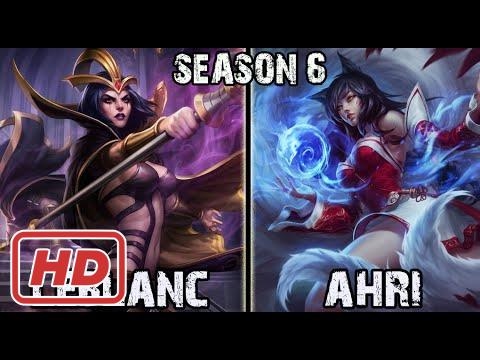 SKT T1 Faker Leblanc vs Ahri MID Ranked Challenger Korea