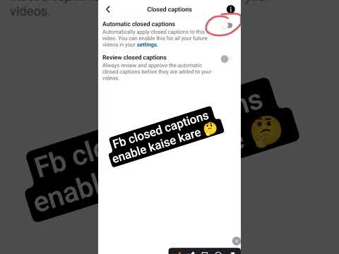 Fb closed captions enable kaise kare 🤔 #shinekanti #facebookviral #videoviralシ