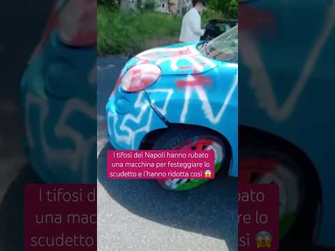 #sscnapoli #fans stole a #car for the #party! #napoli #serieatim #scudetto