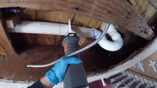 Water Leaking Through Ceiling Below bathroom - EASY FIX DIY (PLUMBING FAIL)