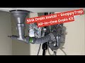 How To Install A Kitchen Sink Drain Easy SnappyTrap All In One Drain Kit Wall Drain Pipe Fix