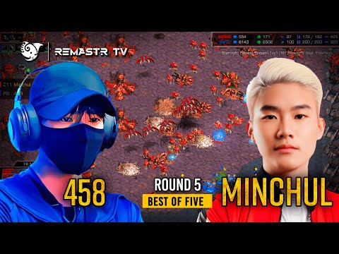 STARCRAFT FASTEST COREANO 🇰🇷 458 vs MINCHUL 🇰🇷 | M07·Bo5·R5