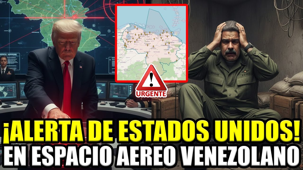 🚨ÚLTIMO MOMENTO ALERTA DE EEUU EN ESPACIO AEREO VENEZOLANO ¡MADURO ATERRADO!