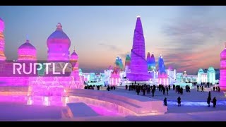 Video : China : Harbin Snow and Ice Festival 2018