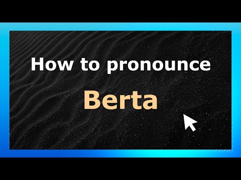 How to Pronounce Berta (French Pronunciation / France) | Pronounce Names
