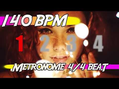 ✅ 140 BPM - 4/4 Metronome 🕰 Ten minutes of click track