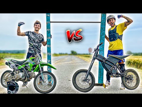 MOTOCROSS VS ELECTRIC! Who will jump the highest? Ft @scoot2street