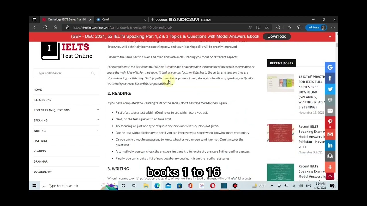 How to download IELTS Cambridge           1 to 17 Books with Audio | with download link