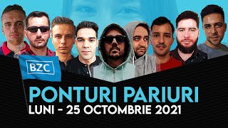 Ponturi pariuri sportive 25.10.2021