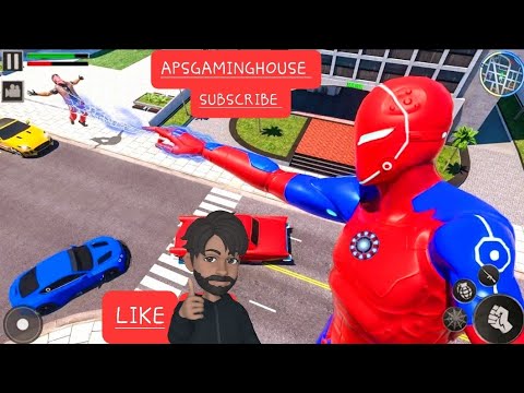 Flying superhero and flying spider games to rescue peoples in spider games @APSGAMINGHOUSE.