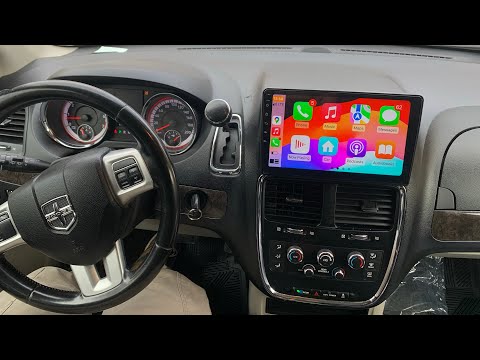Car Stereo for Grand Caravan 2011-2020, for Chrysler Town Country 2011-2016, Grand Voyager 2011-2015, 9" Touch Screen 2+64GB Android 15 Wireless Carplay Android Auto GPS Navigation Bluetooth/FM/RD video review thumbnail