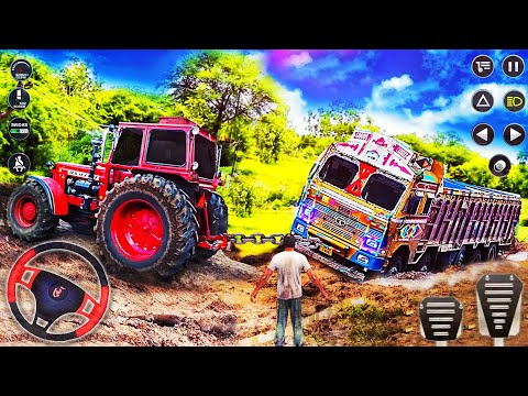 Real Cargo Tractor Pulling Simulator - Chained Truck Towing Rescue - Best Android Gameplay #2