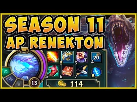 DO NOT TRY THIS BUILD! SEASON 11 100% DOES NOT MAKE FULL AP RENEKTON BUSTED! - League of Legends