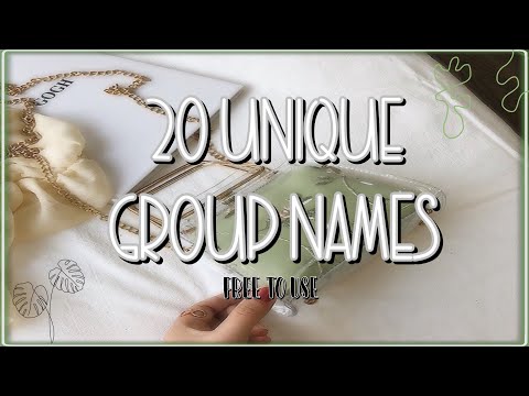 20 UNIQUE GROUP NAMES (free to use) | Roblox