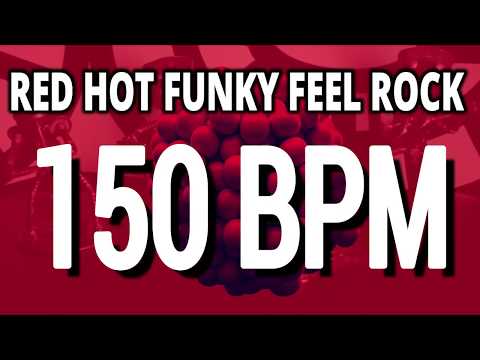 150 BPM - Red Hot Funky Feel Rock - 4/4 Drum Track - Metronome - Drum Beat