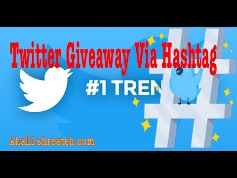 Twitter giveaway via custom hashtag - the best app to grow your business
