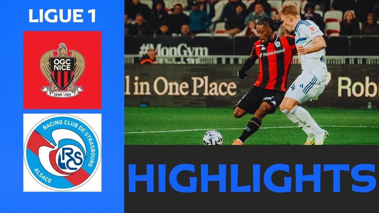 Nice vs Strasbourg All Goals & Highlights