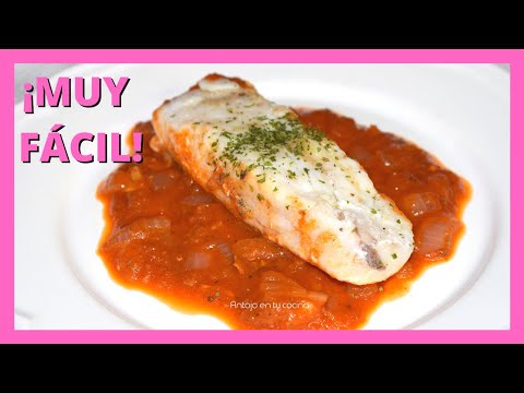 😋 Cómo hacer MERLUZA en Salsa de Tomate FÁCIL 🐟 Receta Tradicional