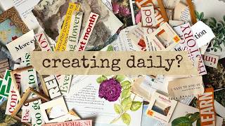Creating a collage every day for a month ⭑ Supplies, prep + tips