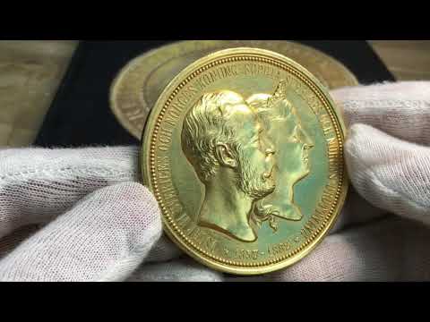 Oskar och Sofia 1857-1882 - Praktfull jubileumsmedalj från Roberto Delzanno Mynthandel