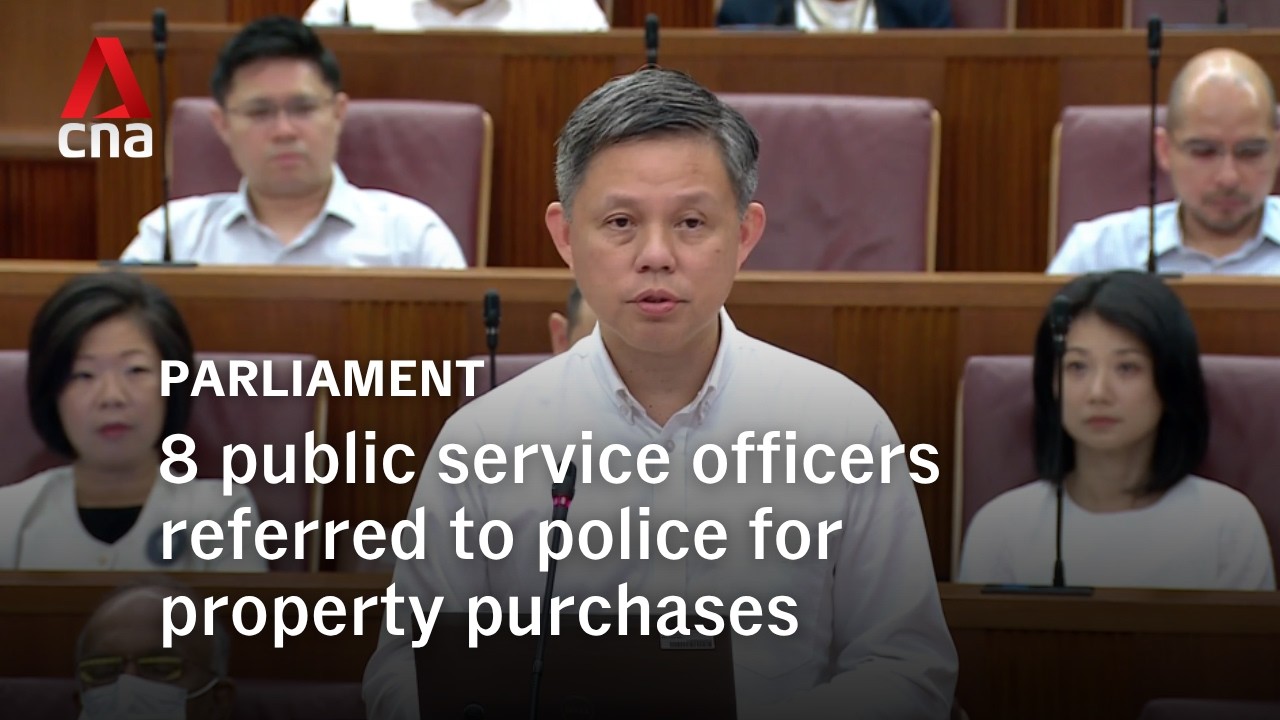 Eight Singapore public officers referred to police for property deals near undisclosed MRT stations