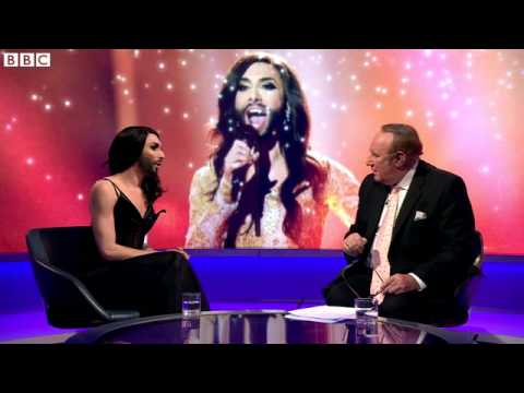 Conchita Wurst On Newsnight Praises 'Tolerance' - 27/05/2014