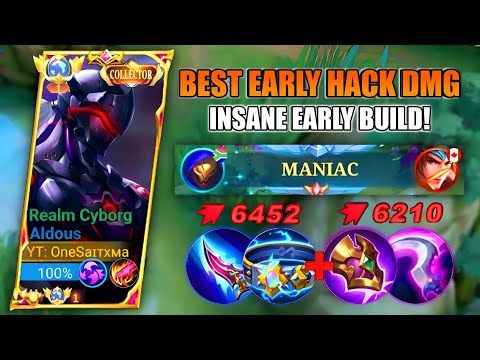 ALDOUS BEST EARLY HACK DAMAGE INSANE BUILD🔥 | ALDOUS BEST BUILD 2023
