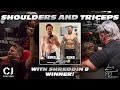 Shoulders and Triceps Workout ft. Shreddin8 Winner Mark