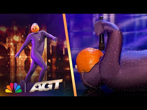 The Dancing Pumpkin Man Lights Up The Dance floor With ICONIC Moves | America's Got Talent