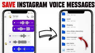 How to download instagram voice messages 2022-2023