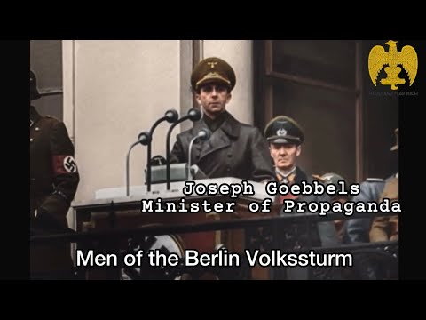 “Never Capitulate” | Joseph Goebbels Speech | Last Defence of Berlin (1945) 