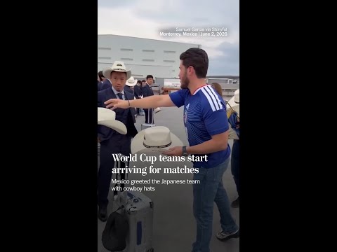 World Cup teams start arriving for matches