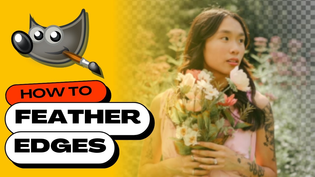 How to FEATHER EDGES in GIMP (Easy Tutorial)
