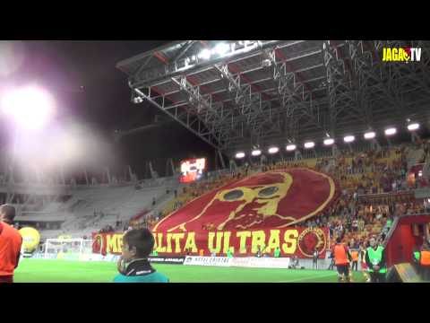 Oprawa podczas meczu z Koroną