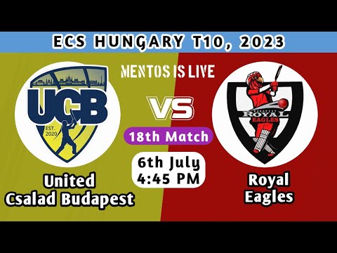 United Csalad Budapest vs Royal Eagles | UCB vs REA | Fancode ECS Hungary Live Score Streaming 2023