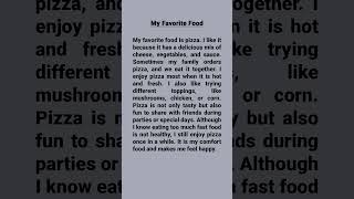My Favorite Food | Easy English Paragraph for Students #englishspeaking #english #learnenglish