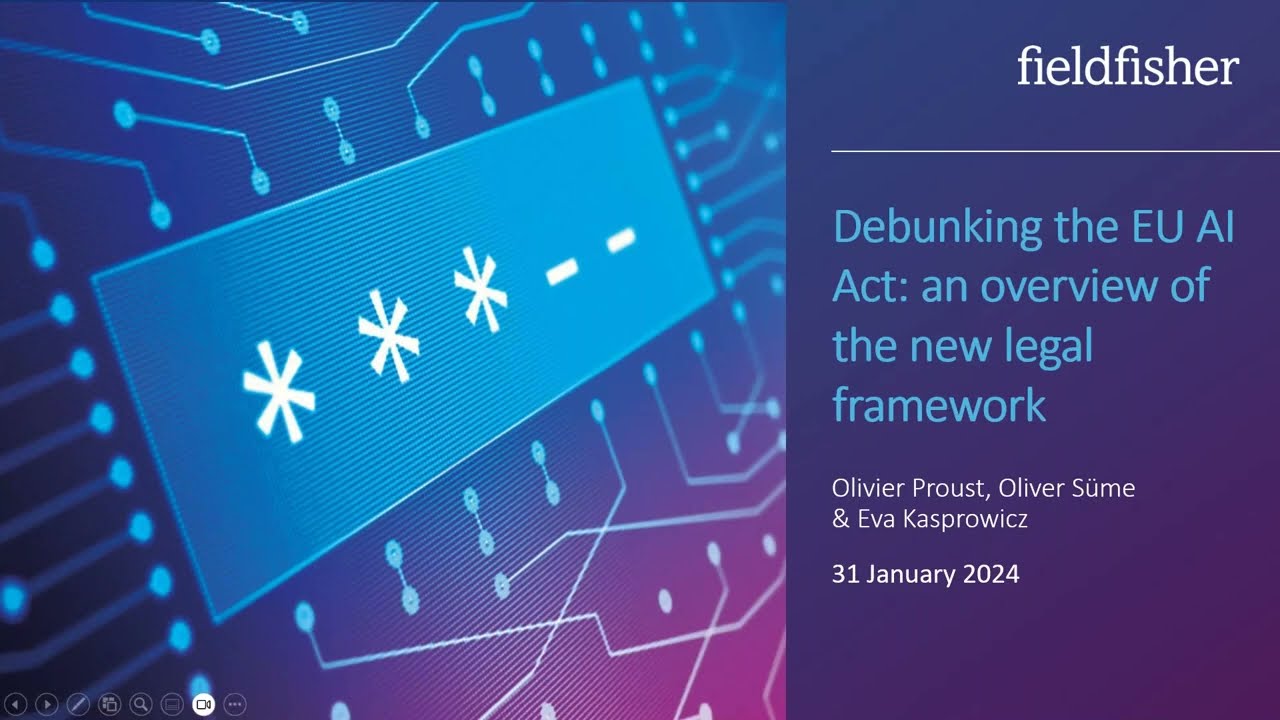 Debunking the EU AI Act: an overview of the new legal framework